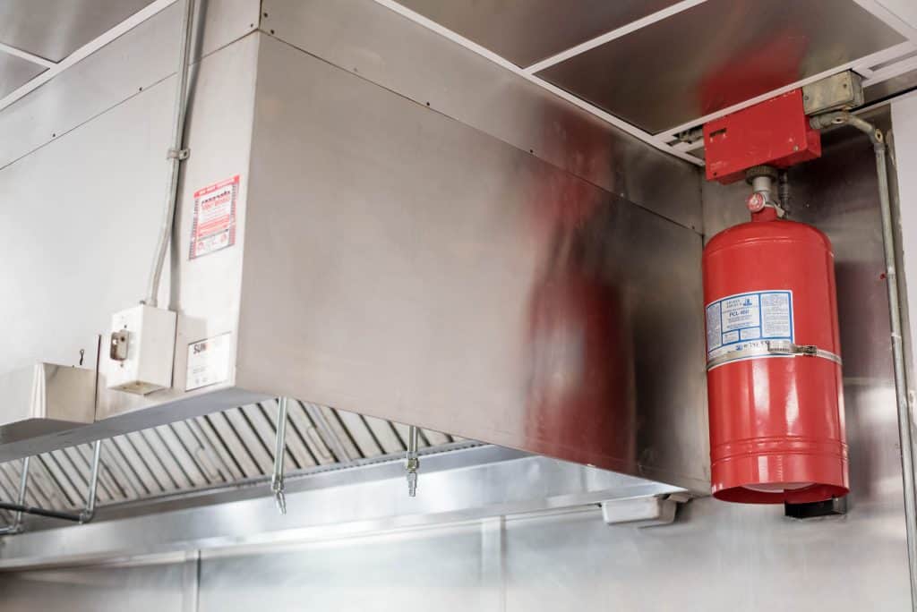 Featured image: Fire Extinguisher in Kitchen -  Minnesota Restaurant Fire Inspection Checklist